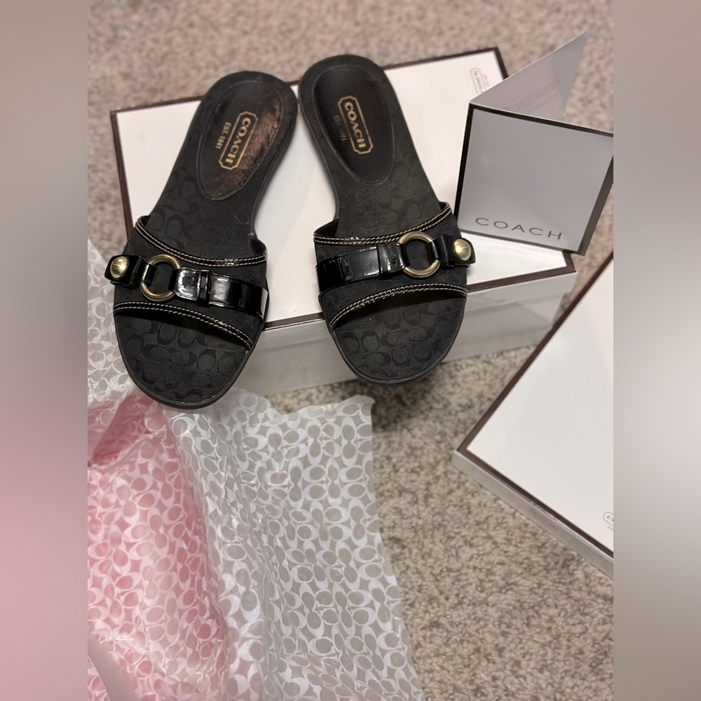 **SOLD** Coach Katey Signature Sandals